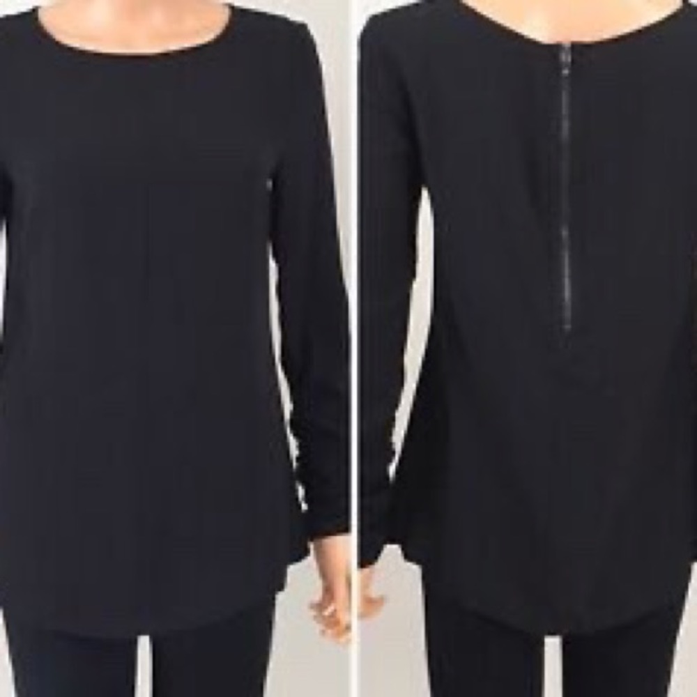 NWT Tory Burch sheer black Kesse Top RARE sz 4
